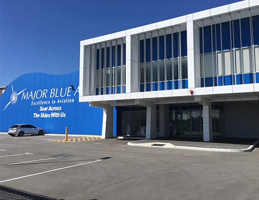 Photo from Major Blue Air Pty Ltd's website