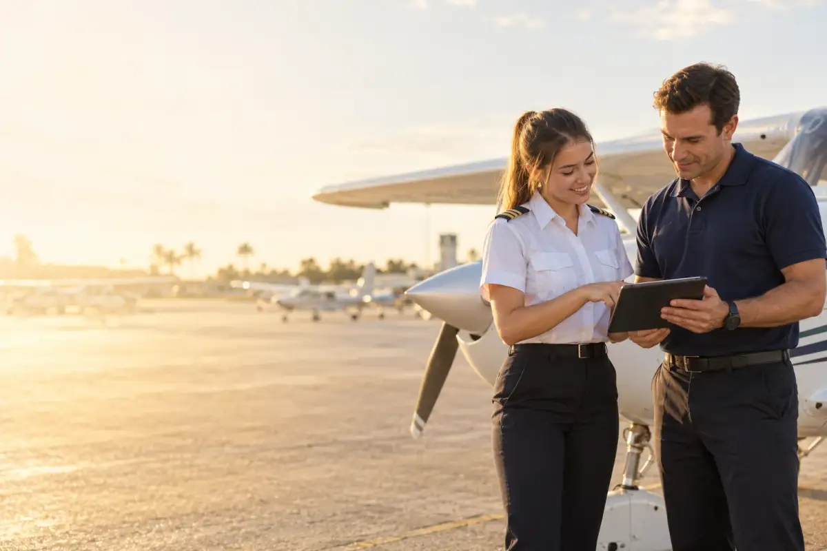 Photo from Flight school's website