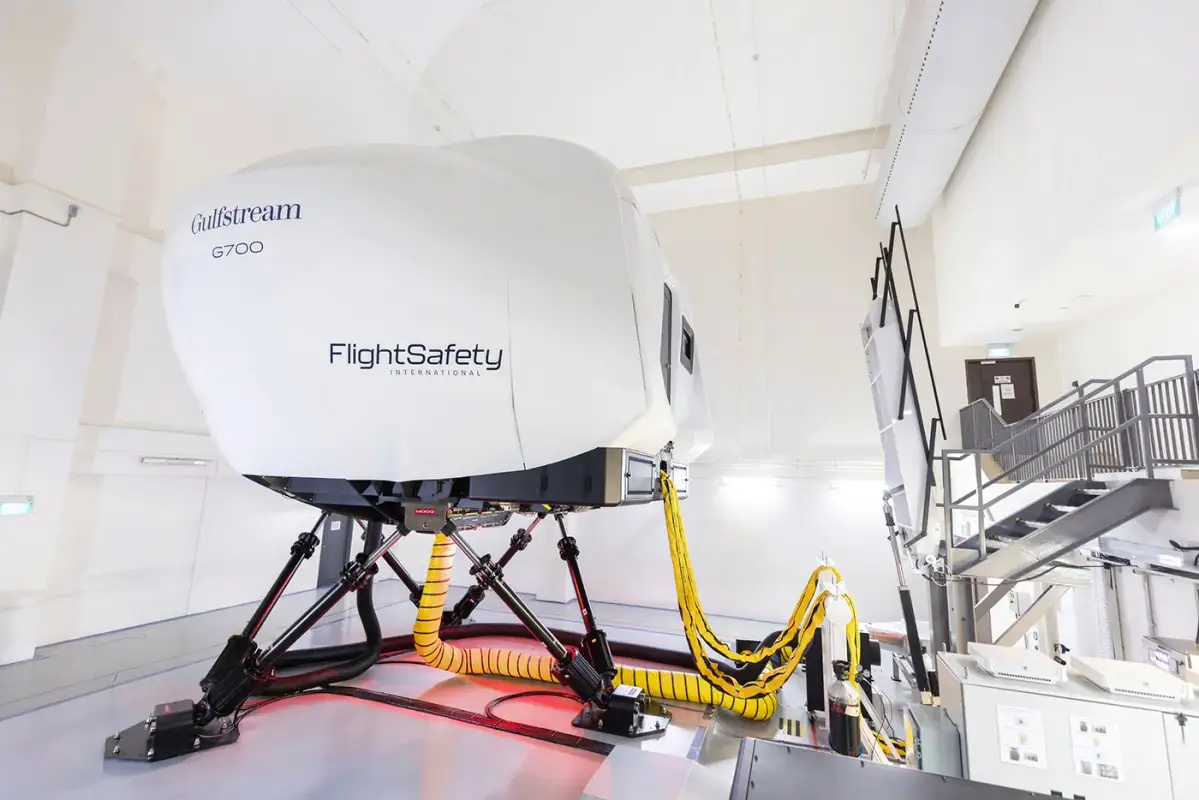 Foto del sitio web de FlightSafety International