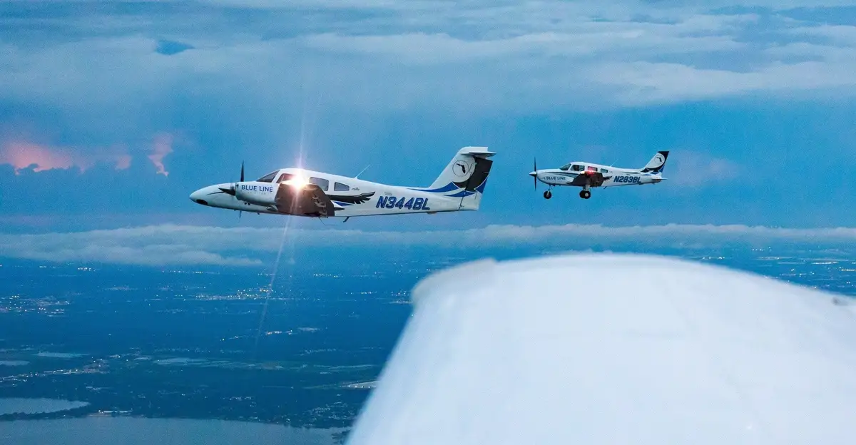 Photo from Blue Line Aviation LLC's website